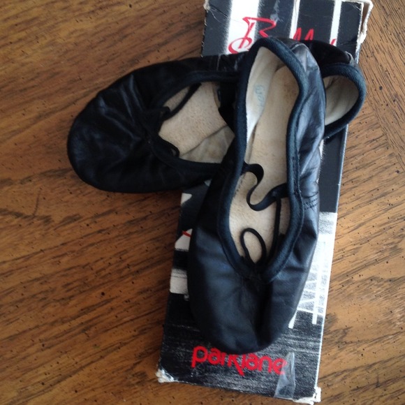 Black child 2 leather ballet slipper