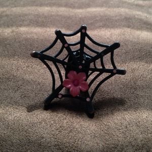 Betsey Johnson spiderweb ring