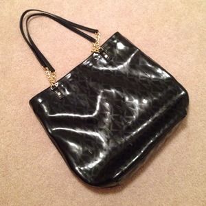 MK BLACK + GOLD SMALL TOTE