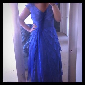 Blue bridesmaid dress