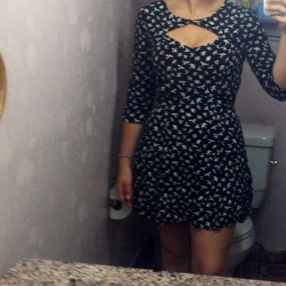 Adorable Black Bird Dress