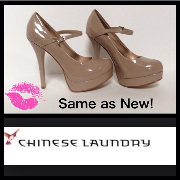 Chinese Laundry Shoes - Nude Chinese Laundry Platform Heels