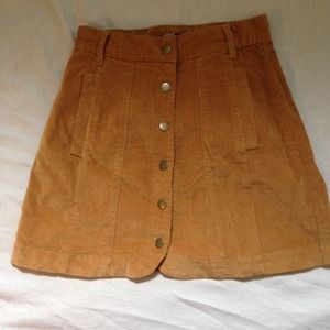 BDG/Urban Outfitters Camel Corduroy Skirt