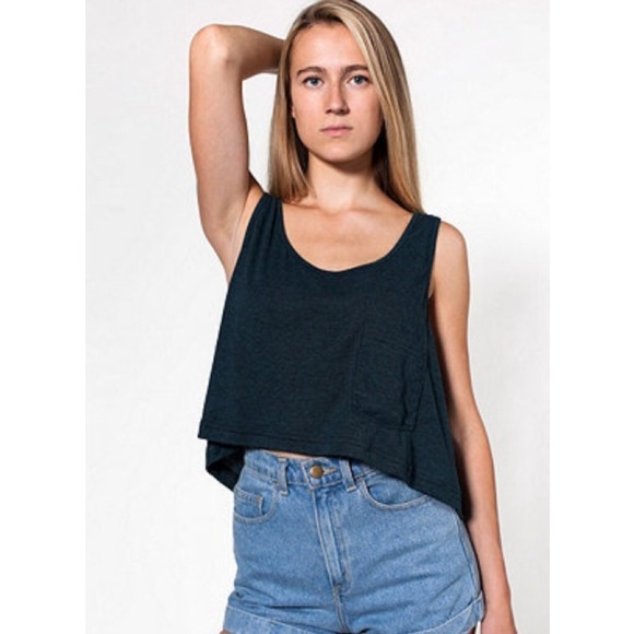 American Apparel Mid-Length Pocket Tank