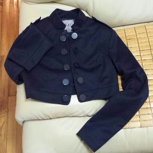 Navy Half-Cut Jacket