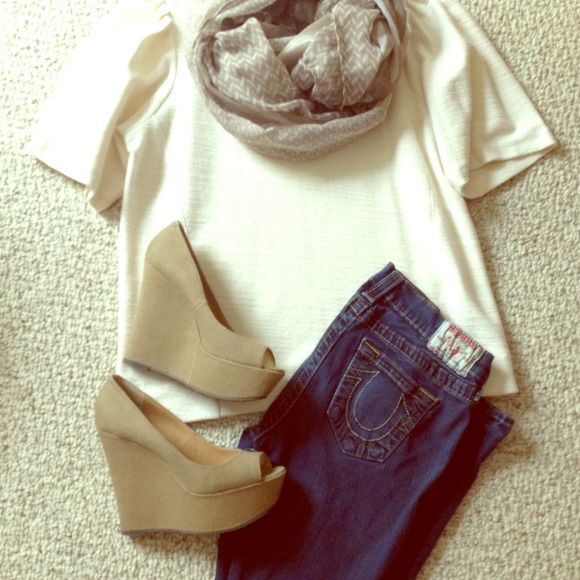 Steve Madden P. Sandii Taupe Wedges - Never Worn!