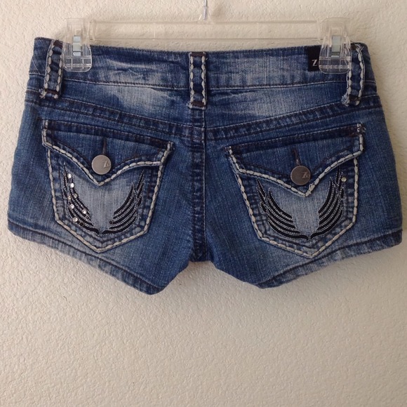 Denim shorts