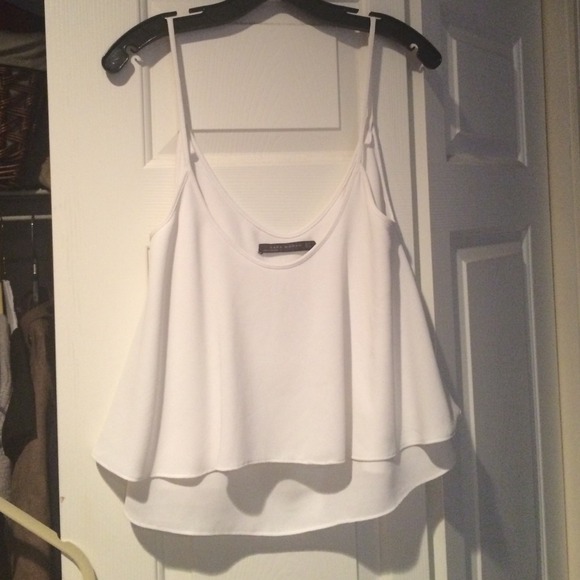 Zara White Top Size Small