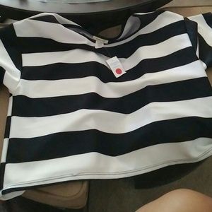 Black and white. Shirt