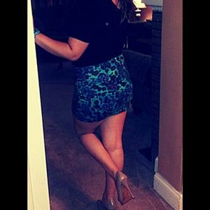 Mini cheetah skirt