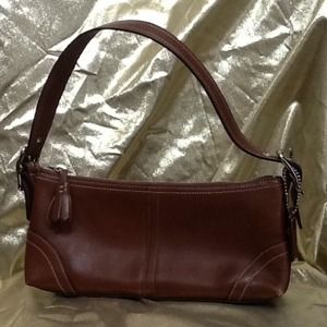 Coach brown leather purse