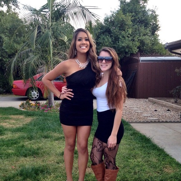 Black tight one shoulder homecoming/formal dress