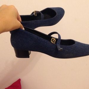 Mary Jane Pump Denim Shoe