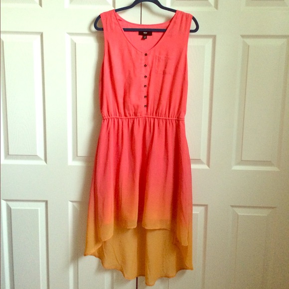 NWOT Mossimo ombré high-low dress size L.
