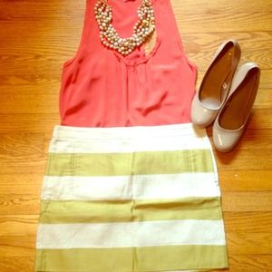 Stunning striped mini skirt