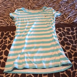 Hollister stripe tshirt! Size medium
