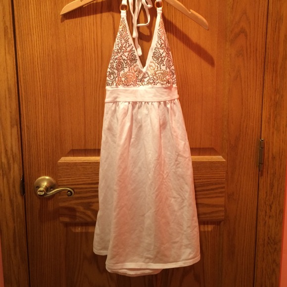 White halter Victoria secret dress