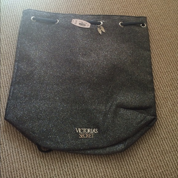 Victoria's Secret glittered bag.