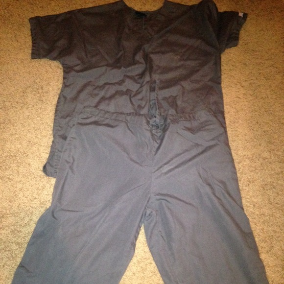 Gray scrubs