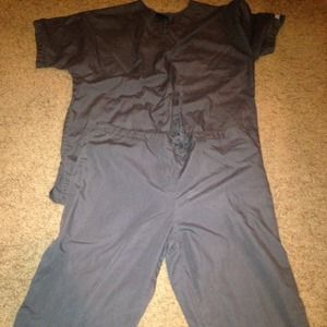 Gray scrubs