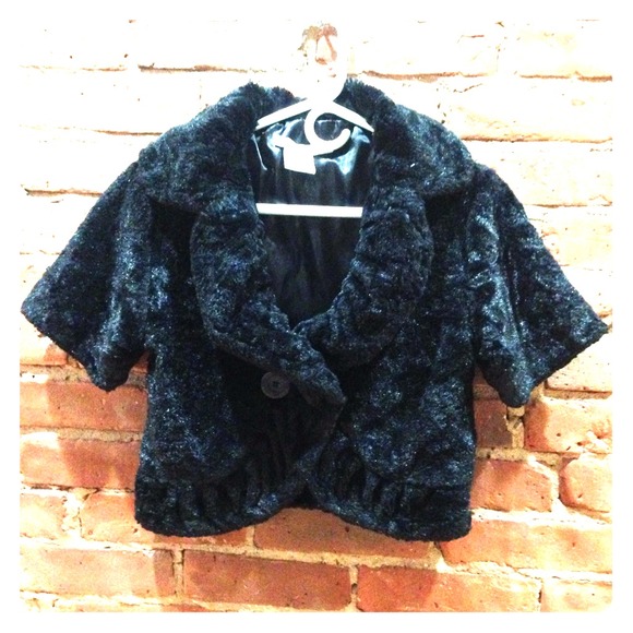 Fur sparkle jacket