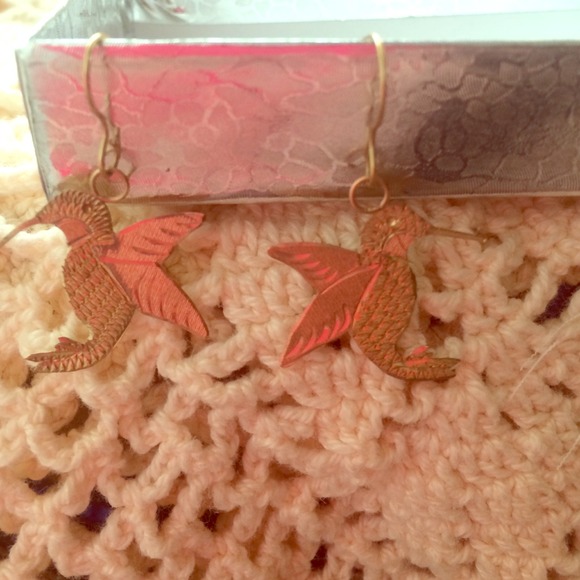 Black Hills Gold Humming Bird earrings.