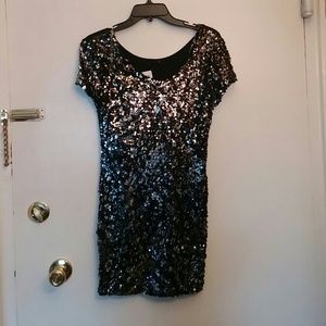 Black and Silver dress