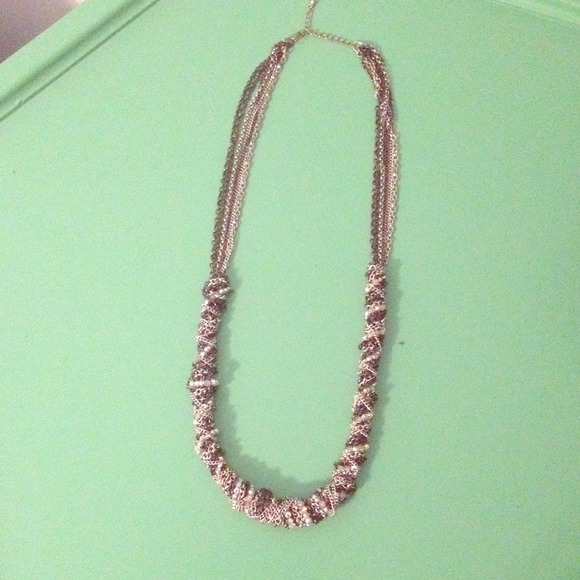 REDUCED Stunning gunmetal and silver necklace