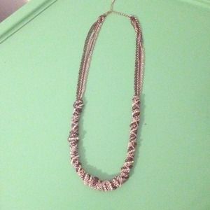 REDUCED Stunning gunmetal and silver necklace