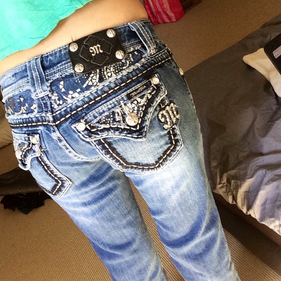 Miss Me boot cut jeans.