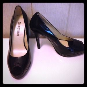 Classic Black Peep toe Heels Colin Stewart