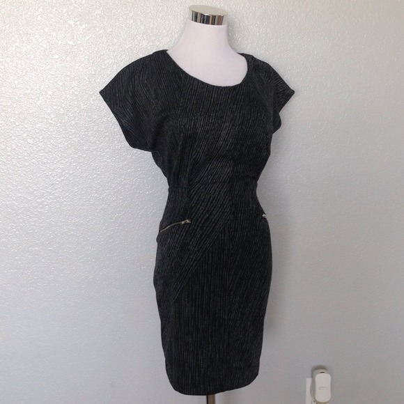 Grey midi dress size small