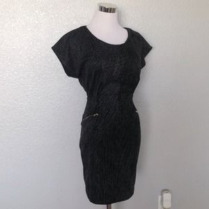 Grey midi dress size small