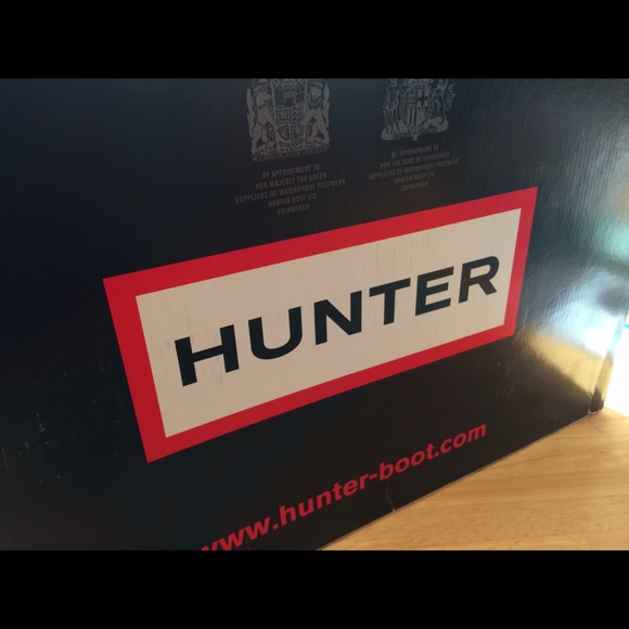 Hunter navy blue boots