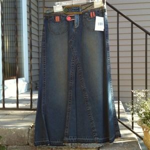 Vintage Jean Skirt