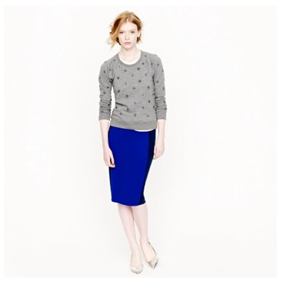 J. Crew Dresses & Skirts - Sweater pencil skirt in colorblock
