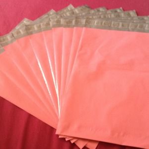 Pink poly mailer