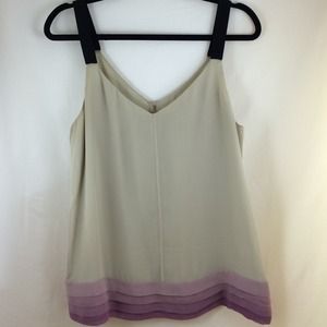 Silk chiffon tank