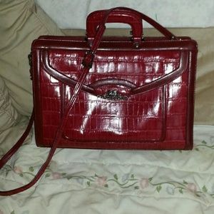 REDUCED Marc Chantal Maroon Red computer/briefcase