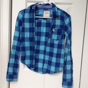 Abercrombie kids flannel shirt