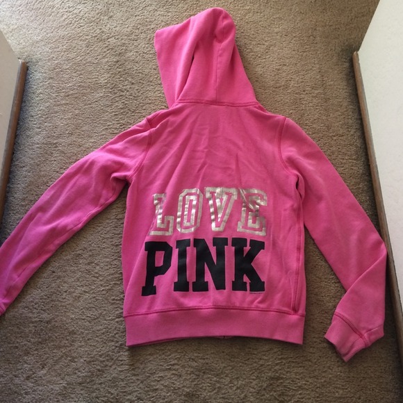 PINK zip up hoodie - Picture 2 of 2