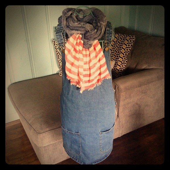 Denim overalls dress/ jumper