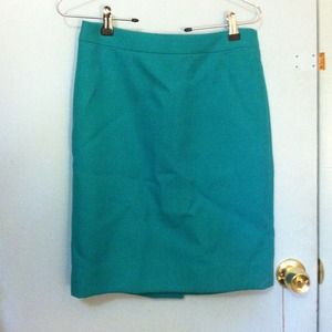 J. Crew no. 2 pencil skirt in viridian green