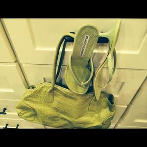 Sandals and purse