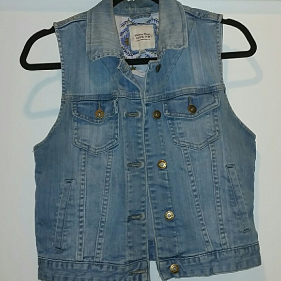 Forever 21 Denim Sleeveless Vest