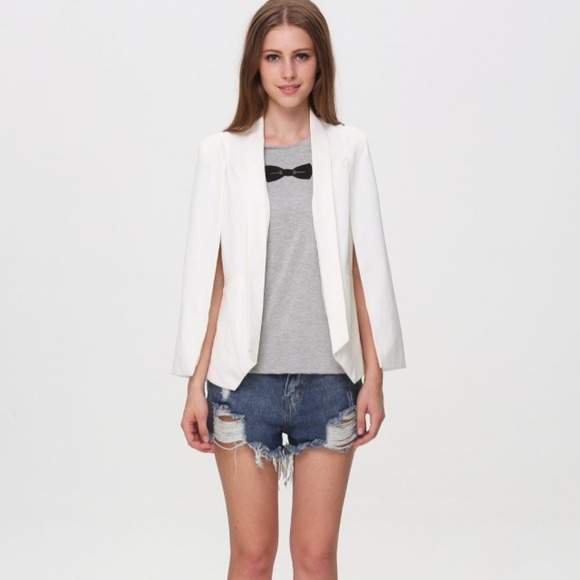 Bare Anthology Jackets & Blazers - "Champagne" Cape Tuxedo Blazer