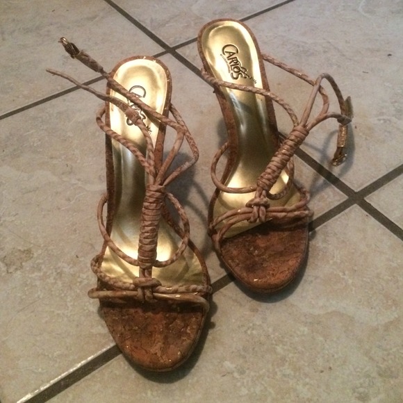 Nude and Gold cork Carlos Santanas - Picture 2 of 3