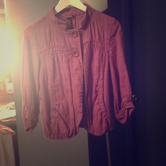 Topshop purple linen jacket
