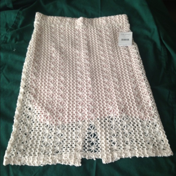 Free people crochet skirt