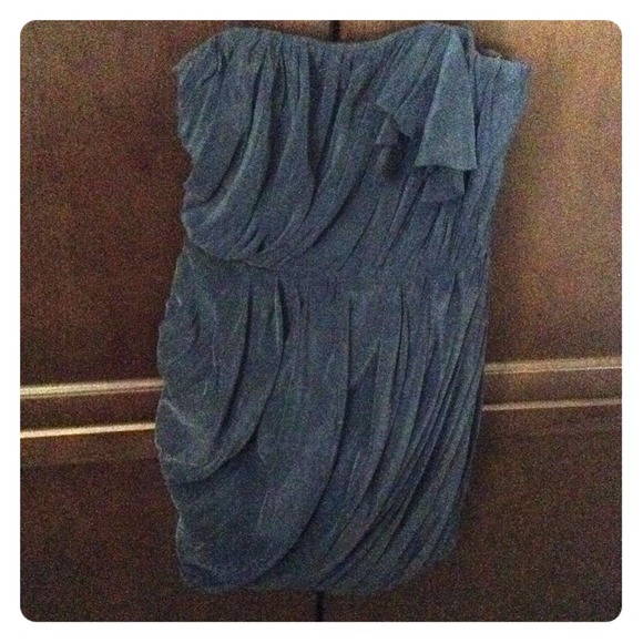 Strapless mini date dress